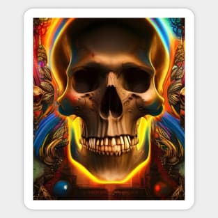 magic skull Sticker